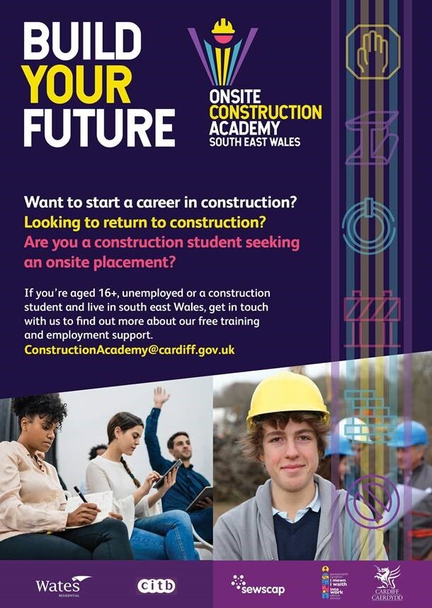 Onsite Construction Academy South East Wales Flyer May 2021